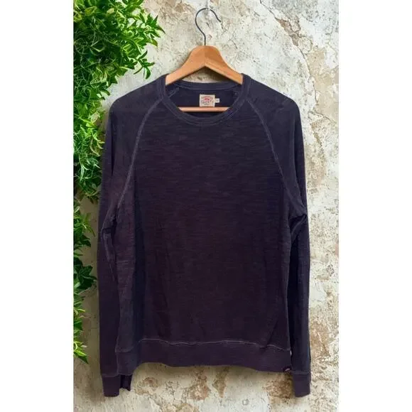 Faherty Legend Sweater Crew Sweatshirt Men’s Large Sunwashed Soft Twill Stretch - Picture 5 of 7